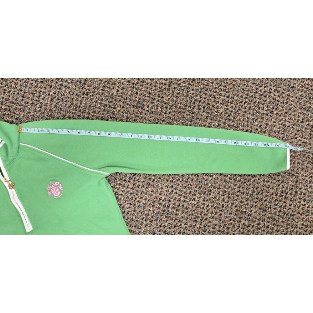 Clover Golf 1/4 Zip Long Sleeve Golf Polo – Green – Women’s Medium - Picture 9 of 14